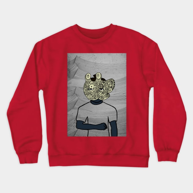 The Explorer Crewneck Sweatshirt by Hashed Art